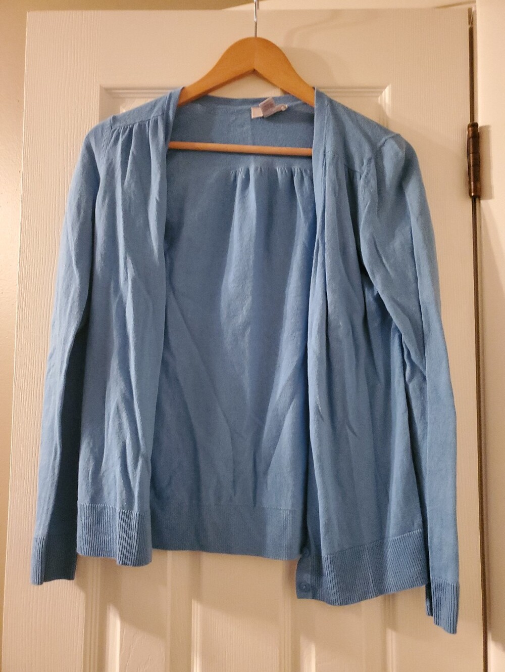 Ann Taylor LOFT Light Blue Open-Front Women's Cardigan XS Preowned